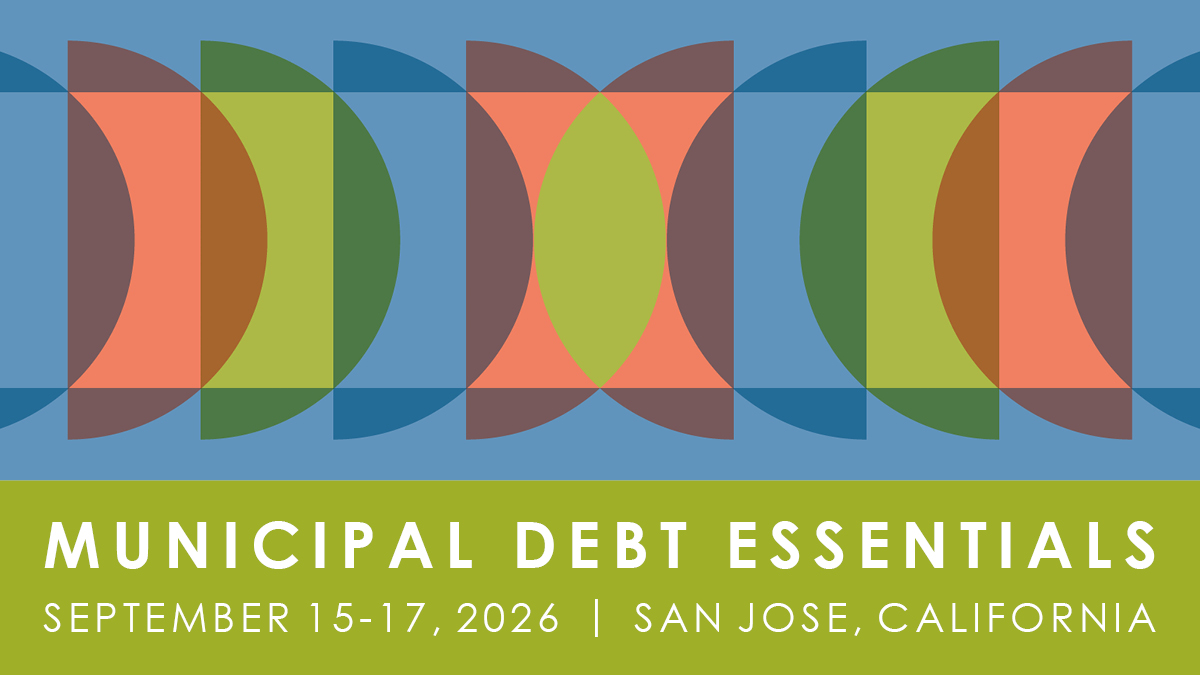 2026 Municipal Debt Essentials Event Graphic